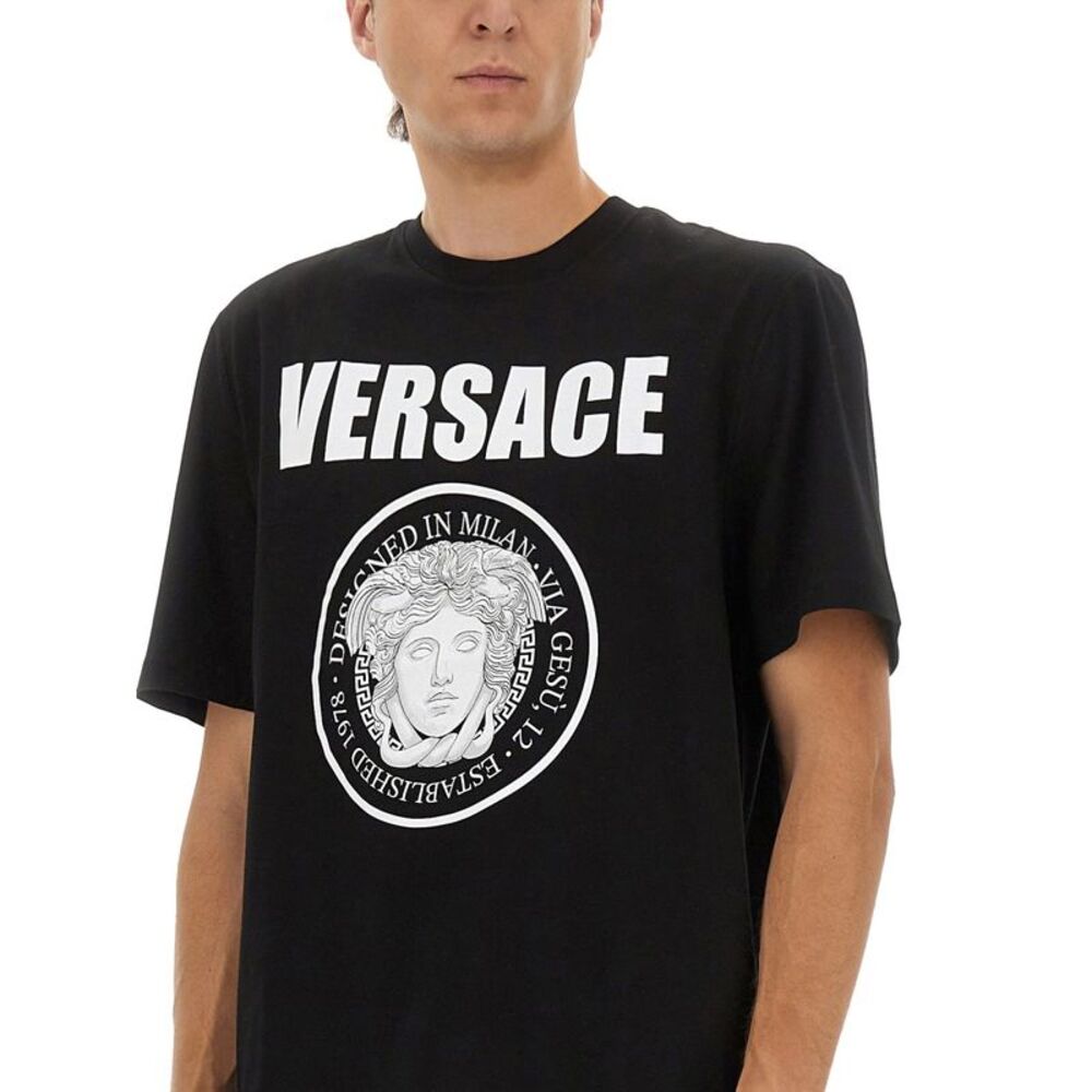 Versace Men T-Shirt With Logo - Picture 4 of 4